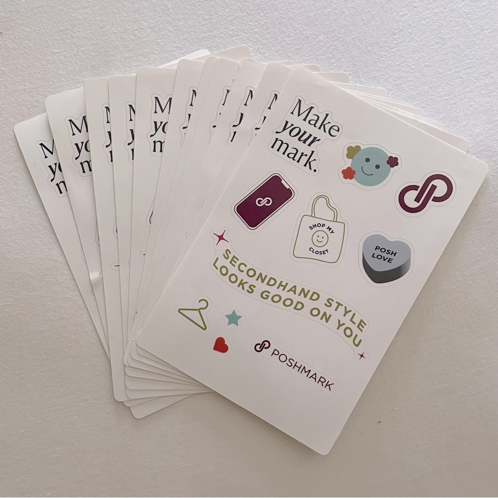 Poshmark sticker sheets - 10